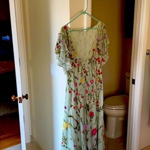 ASOS Bloombox Midiaxi Dress with frill sleeves